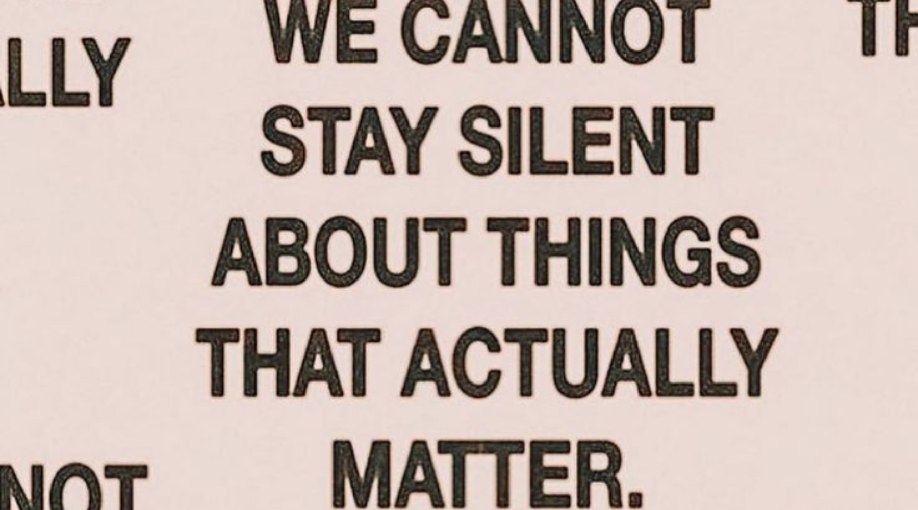 Standing Still, To Move Forward