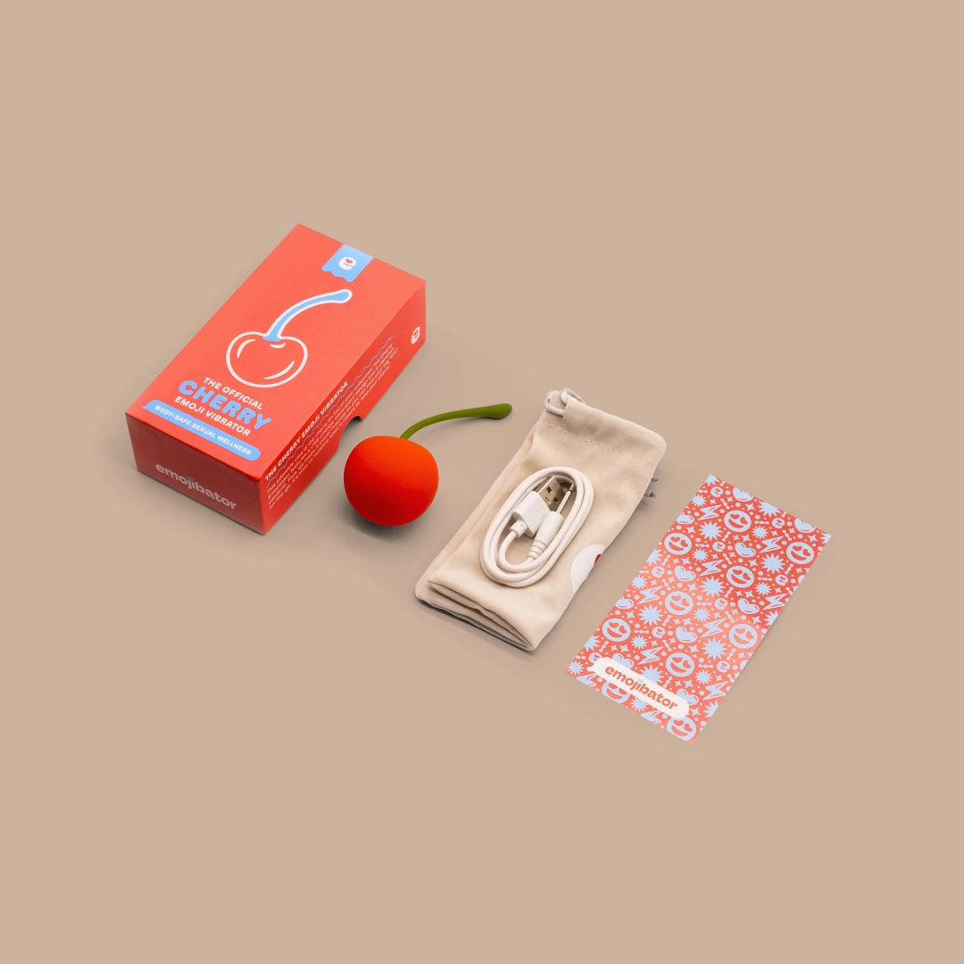 Emojibator Cherry vibrator PLEASEx Emojibator Cherry vibrator PLEASEx